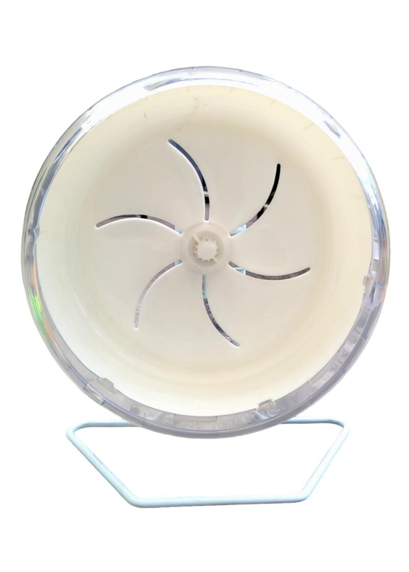 RUEDA PLASTICA TRANSPARENTE PARA HAMSTER