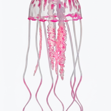 Decoración Medusa Flotante Rosada