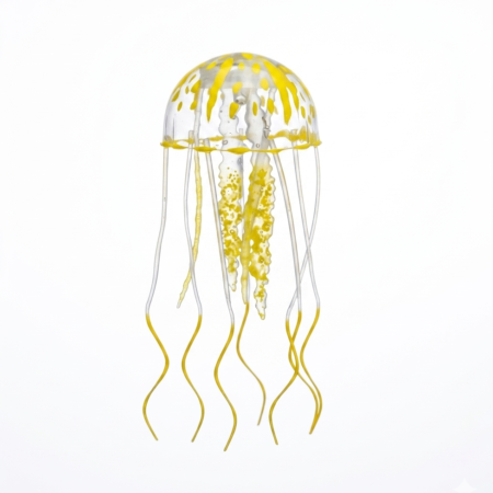 Decoración Medusa Flotante Amarillo