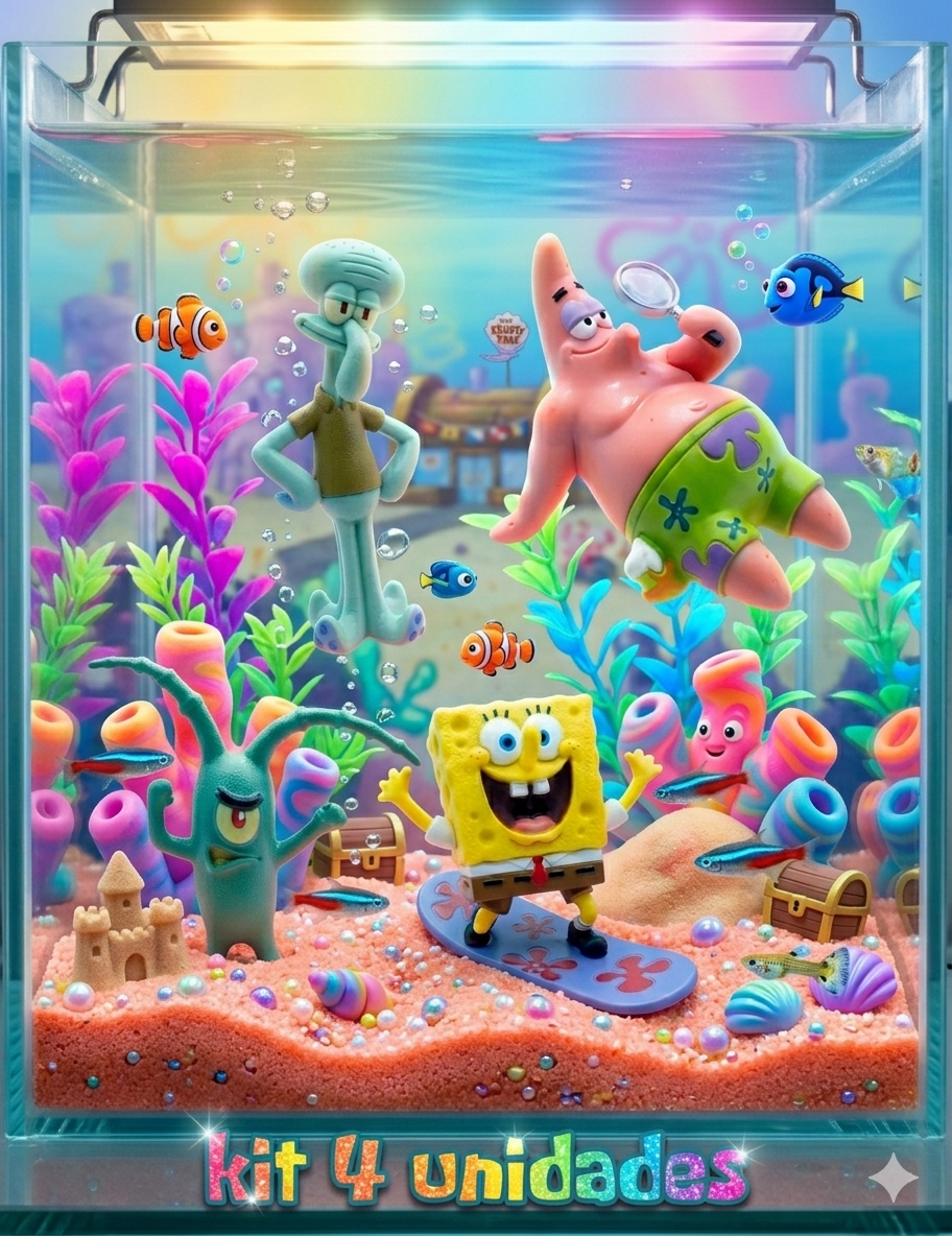 Kit 4 Personajes «Bob Esponja» - Imagen 2