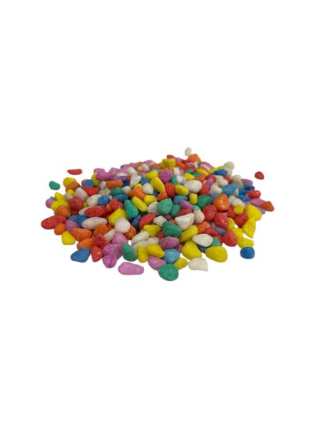 Piedras de colores granulometría mediana