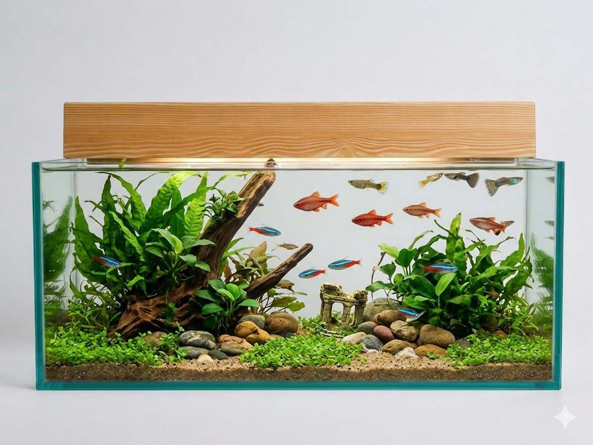 Acuario Con Tapa De 60cm - Imagen 2