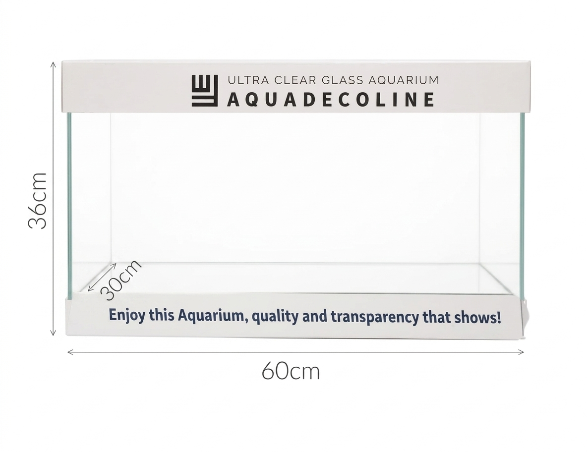 AquaDecoline Acuario Vidrio Ultra Claro 60 cm