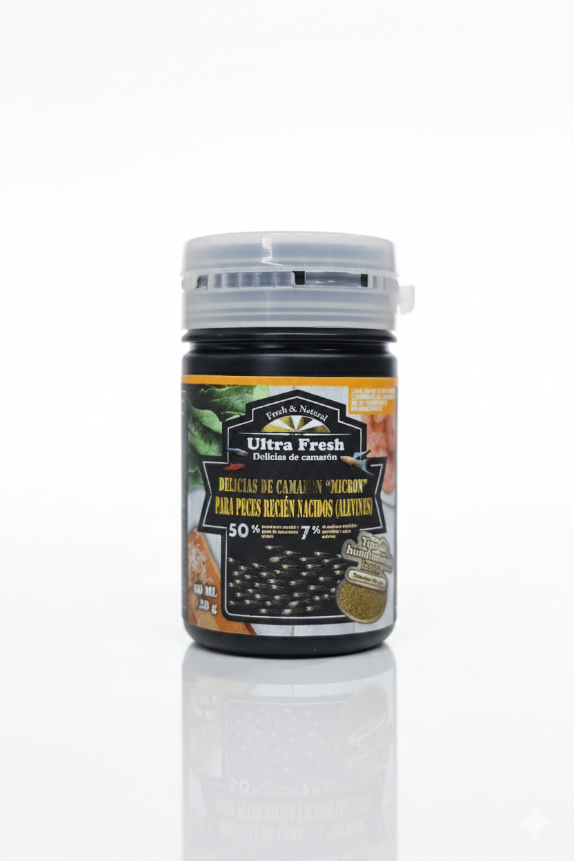 Ultra Fresh Delicias de Camarón "Micron" Para Peces Recién Nacidos