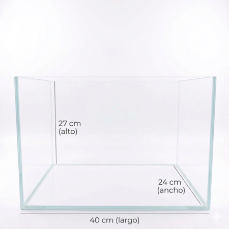 Acuario Vidrio Ultra Claro 26lt