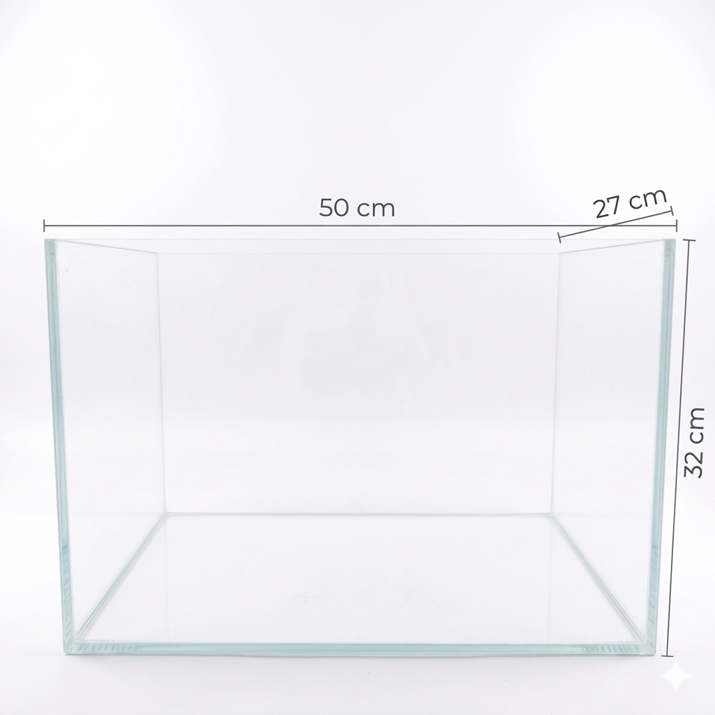 Acuario Vidrio Ultra Claro 44ltr