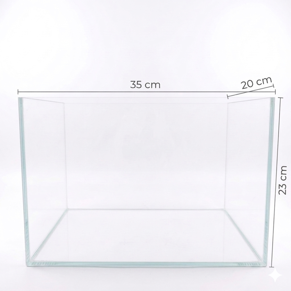 Acuario Vidrio Ultra Claro 16.5lt