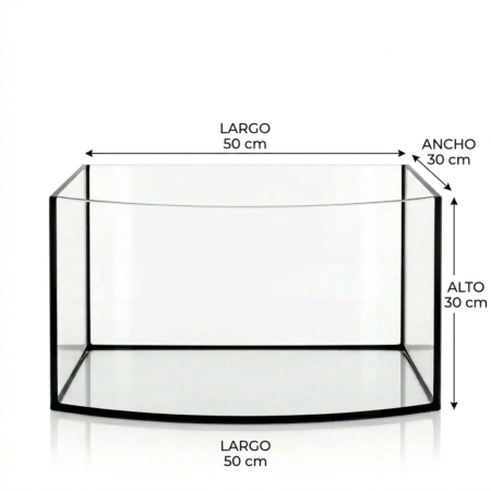 Acuario Curvo Frontal Aquael 45 lt