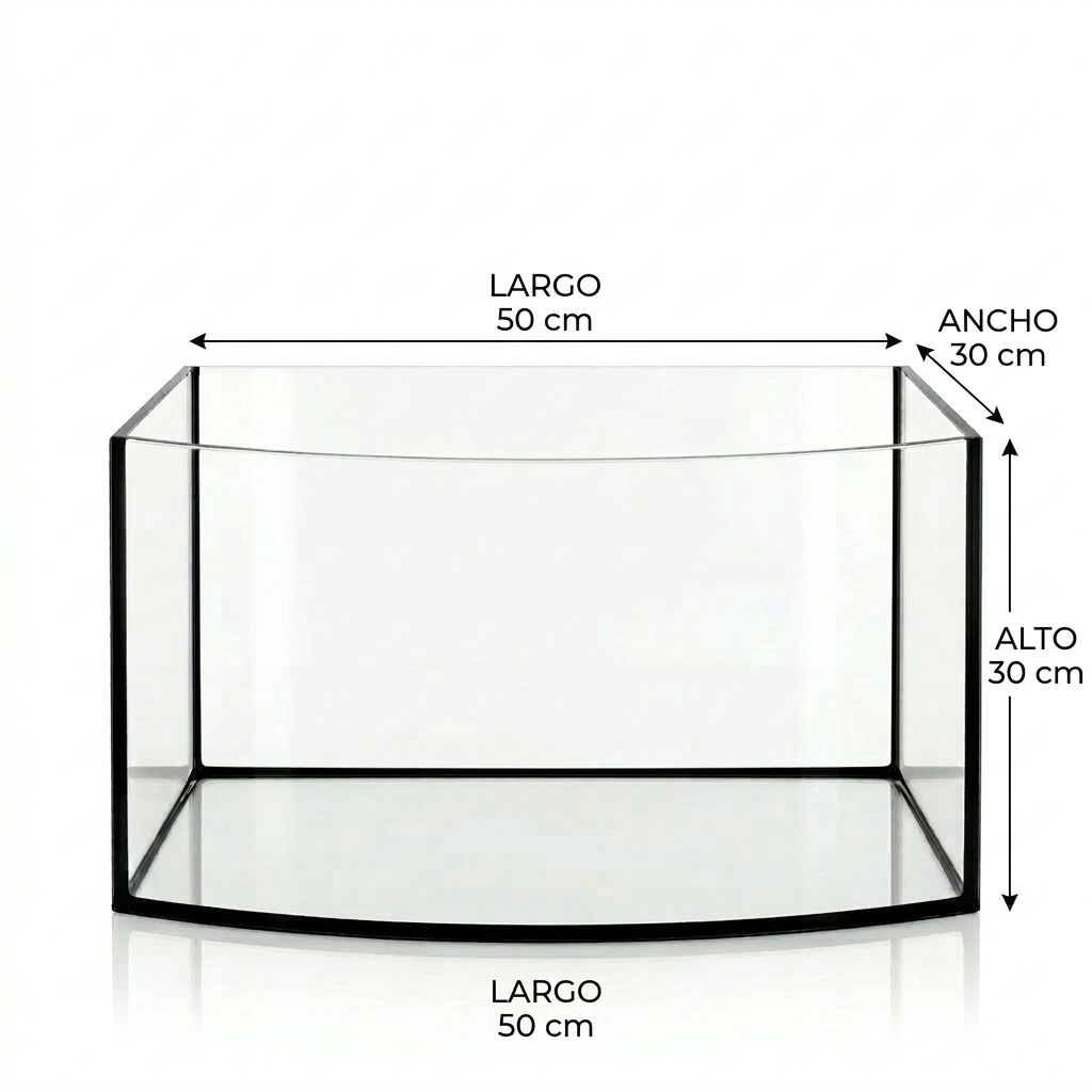 Acuario Curvo Frontal Aquael 45 lt