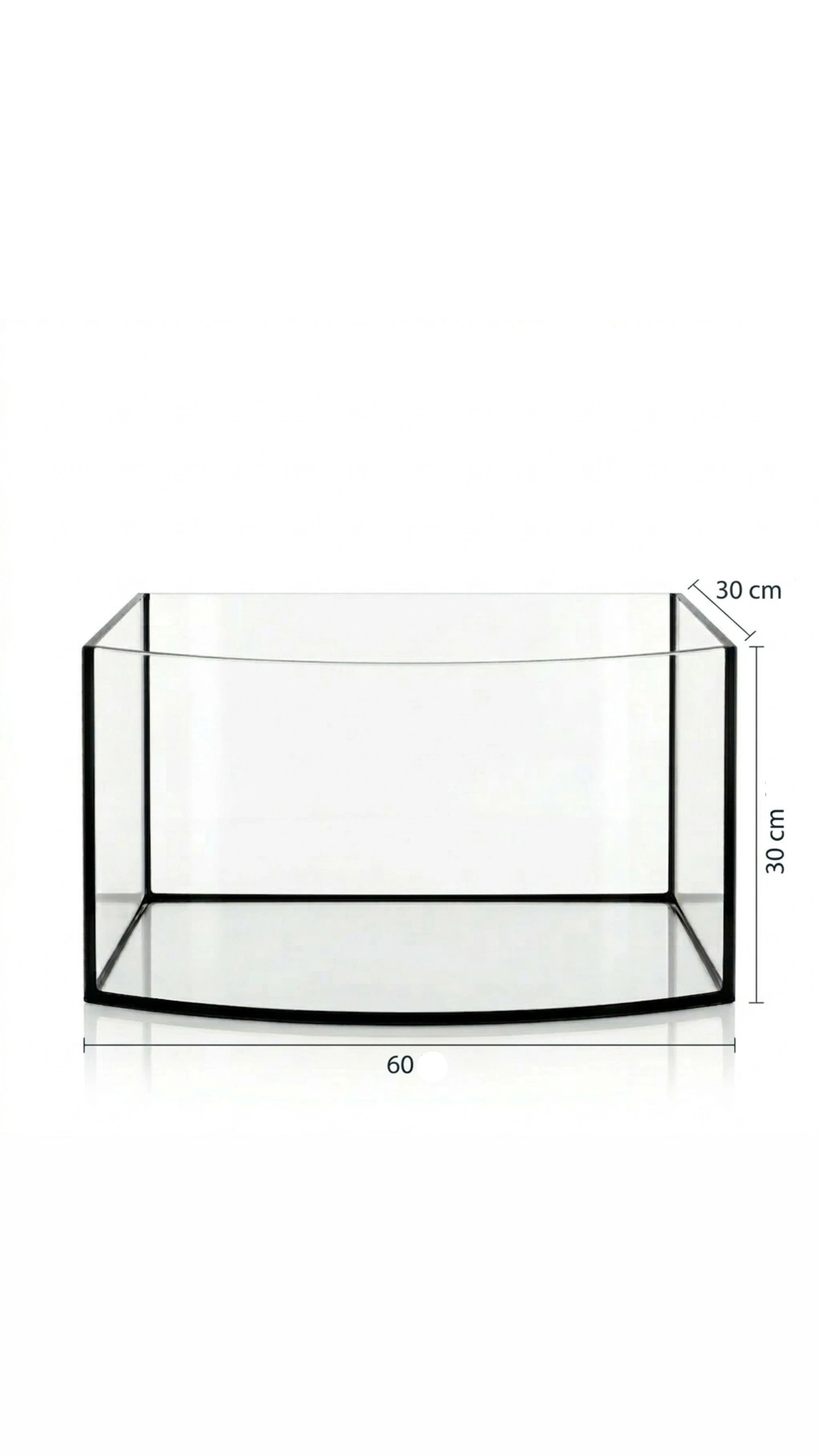 Acuario Curvo Frontal Aquael 54 lt