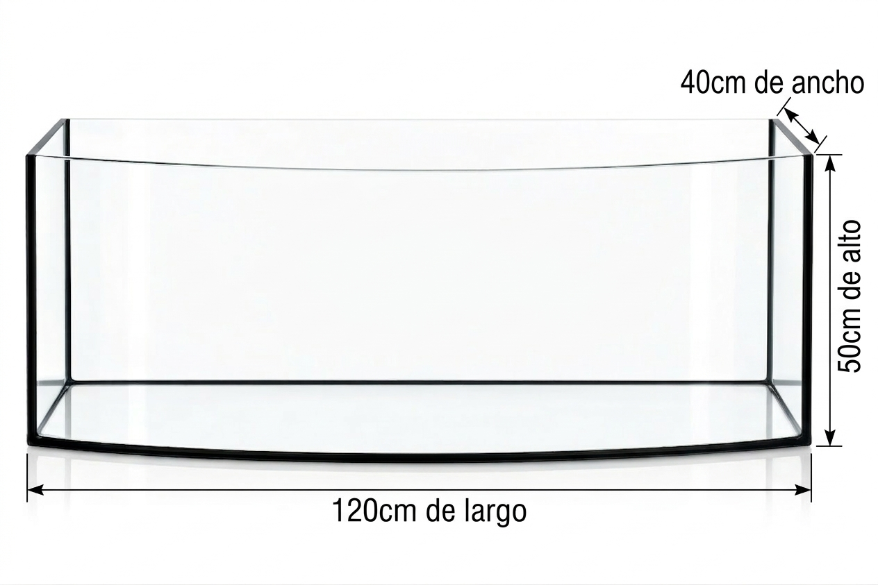 Acuario Curvo Frontal Aquael 240 lt