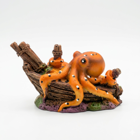 Adorno Pulpo En barco