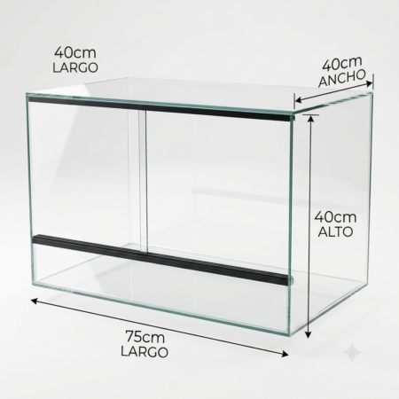 Terrario Cristal Natural 120lt