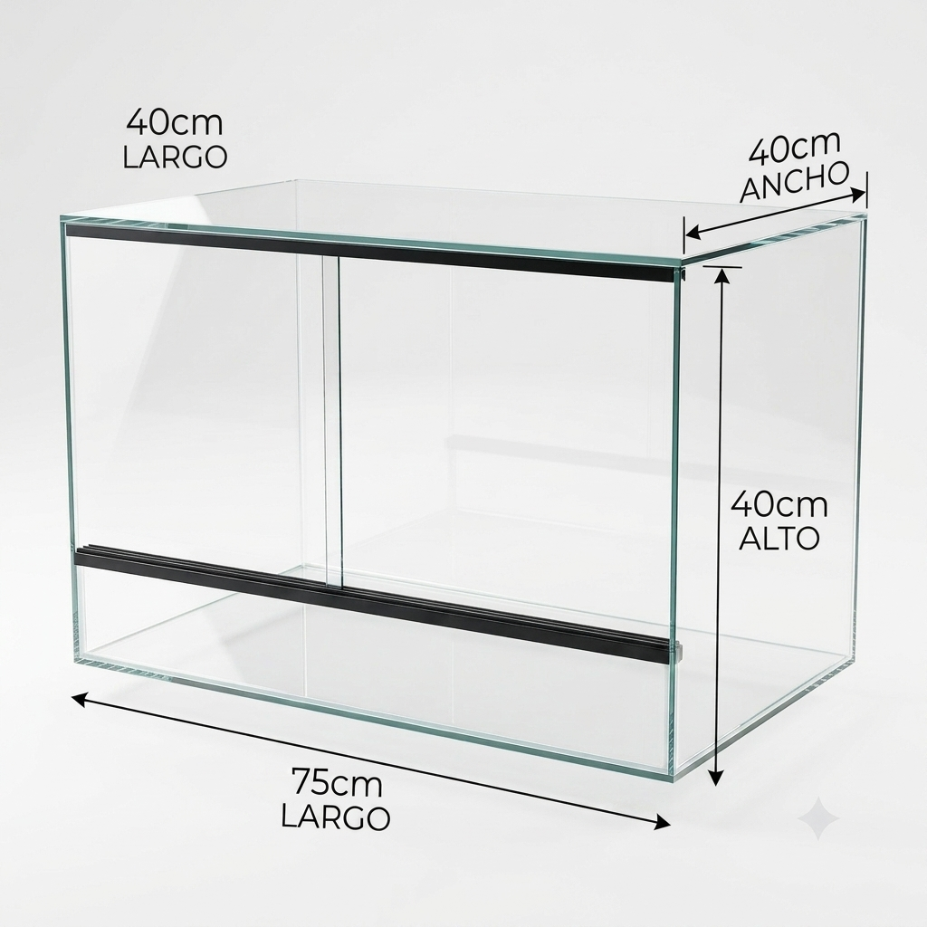 Terrario Cristal Natural 120lt